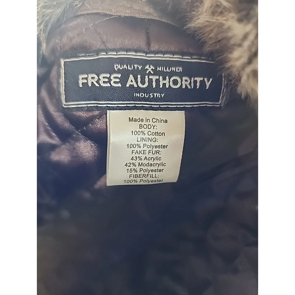 Free Authority Faux Fur Trapper Hat‎ Ear Flap Warm Brown